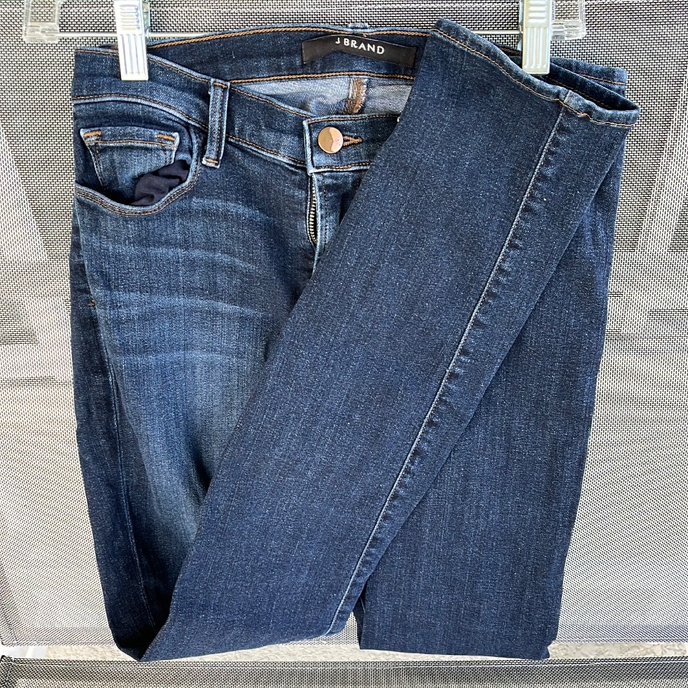 J Brand Jeans Womens Size 26 Skinny Leg Storm Blue Very Stretchable Denim USA